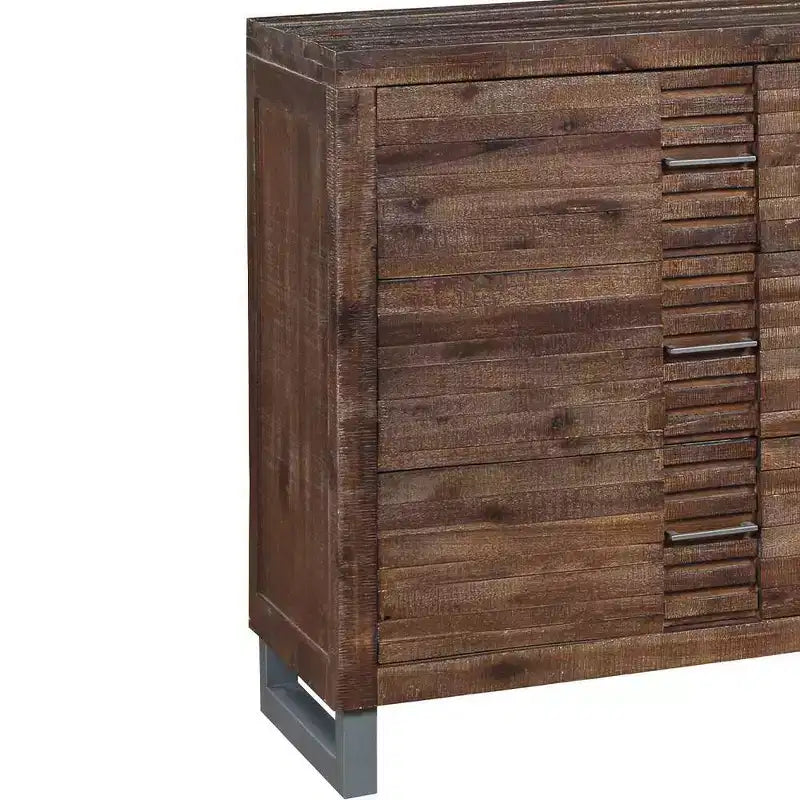 68" Andria 6-Drawer Dresser – Reclaimed Oak Finish