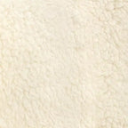Faux Shearling Butterfly Chair with Steel Frame – Cream