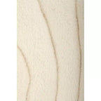 Faux Shearling Butterfly Chair with Steel Frame – Cream