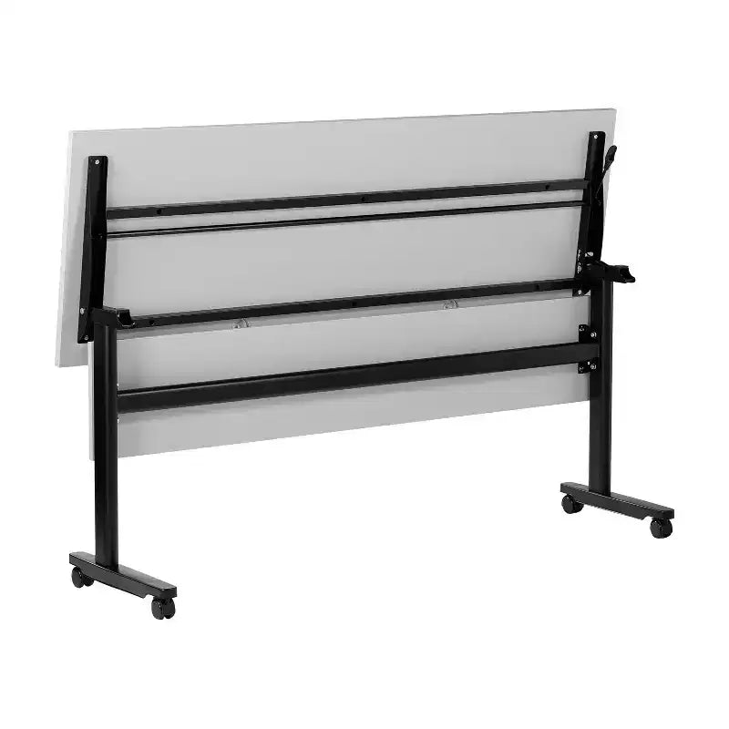 Heavy-Duty Nesting Flip Training Table with T-Legs, Modesty Panel and Cable Management