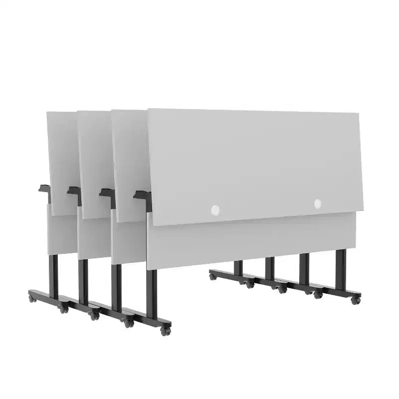 Heavy-Duty Nesting Flip Training Table with T-Legs, Modesty Panel and Cable Management
