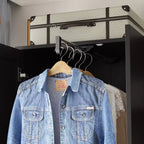 2-Door Armoire with Mirror, Hanging Rod and 2 Drawers
