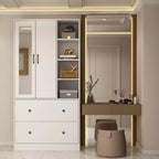 2-Door Armoire with Mirror, Hanging Rod and 2 Drawers