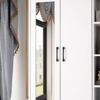 2-Door Armoire with Mirror, Hanging Rod and 2 Drawers