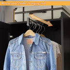 2-Door Armoire with Mirror, Hanging Rod and 2 Drawers