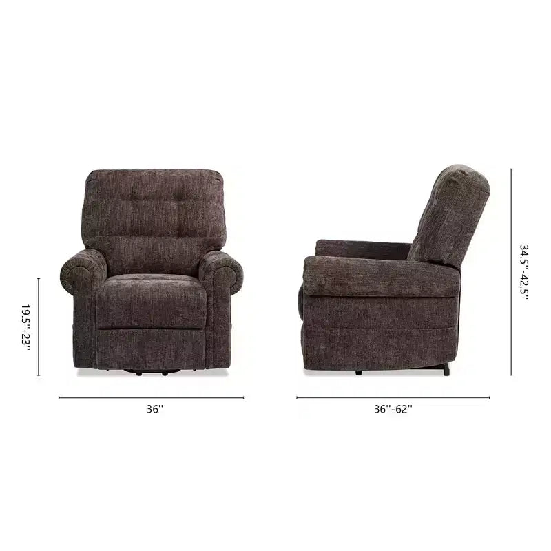 36 Inch Power Lift Recliner Chair
