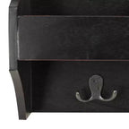 Hanging Storage Wall Rack with Hooks and Shelves