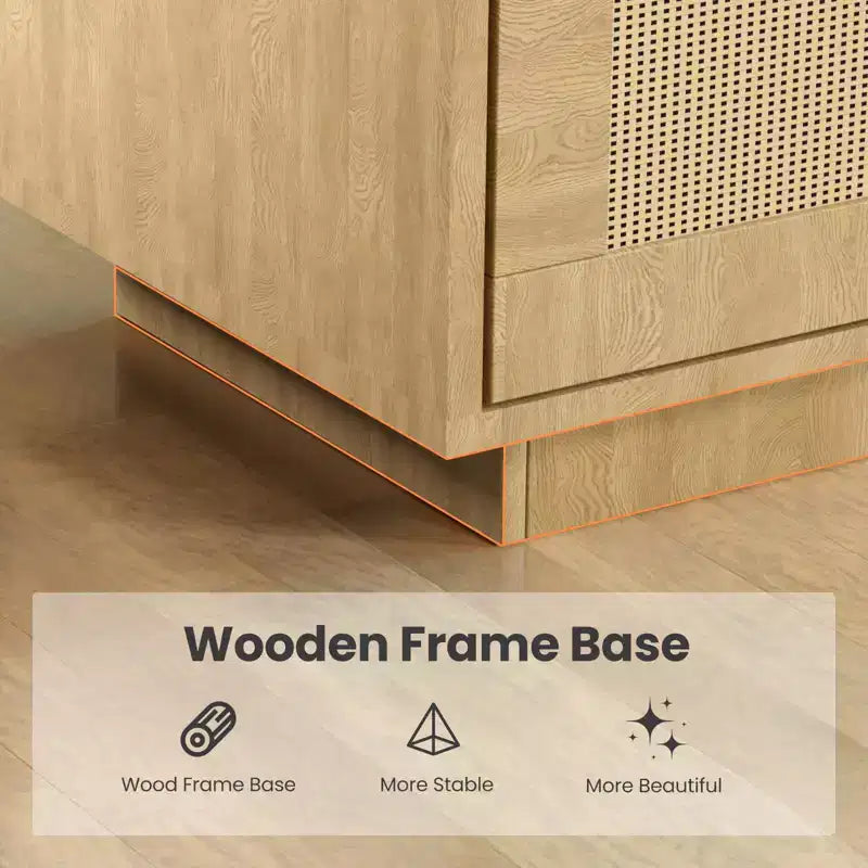 5-Tier Bookshelf with Storage Cabinet and Door, 71.1 Inch Tall, Metal Frame