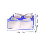 6-Grid Clothes Organizer Storage Box for Underwear, Socks and Folded Garments