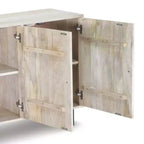 Mango Wood Buffet Server with 4 Shelves and 3 Doors